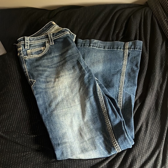 Rock and Roll Denim Women’s Trousers - Picture 1 of 5